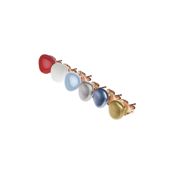 Mono orecchino Rosso Prezioso Donna Semino d'Amore in Argento 21444WA - 21444WA